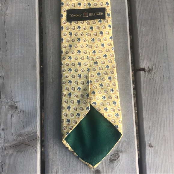 Tommy Hilfiger Fish and Palm Tree Silk Tie - Picture 5 of 10